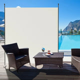 Single Panel Room Divider Privacy Partition Screen for Office Home-White