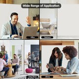 Single Panel Room Divider Privacy Partition Screen for Office Home-White