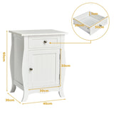 Accent Table with Single-Door Cabinet and Drawer