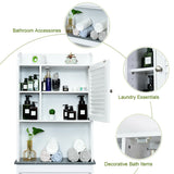 4-Tier Bathroom Over-The-Toilet Storage Cabinet with 5-Level Adjustable Shelves