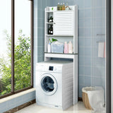 4-Tier Bathroom Over-The-Toilet Storage Cabinet with 5-Level Adjustable Shelves