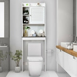 4-Tier Bathroom Over-The-Toilet Storage Cabinet with 5-Level Adjustable Shelves