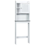 4-Tier Bathroom Over-The-Toilet Storage Cabinet with 5-Level Adjustable Shelves