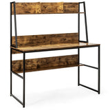 47-Inch Computer Desk Writing Study Table Workstation-Rustic Brown