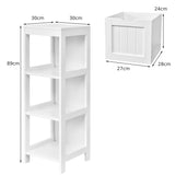 Freestanding Bathroom Floor Cabinet with 2 Removable Drawers