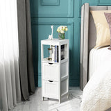 Freestanding Bathroom Floor Cabinet with 2 Removable Drawers