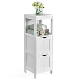 Freestanding Bathroom Floor Cabinet with 2 Removable Drawers