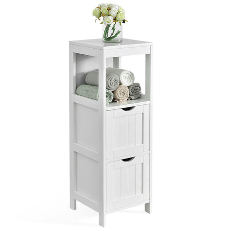 Freestanding Bathroom Floor Cabinet with 2 Removable Drawers