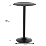 Modern Bar Table with Round Top for Living Room & Restaurant & Bistro