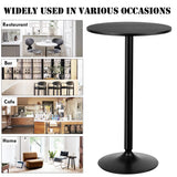 Modern Bar Table with Round Top for Living Room & Restaurant & Bistro