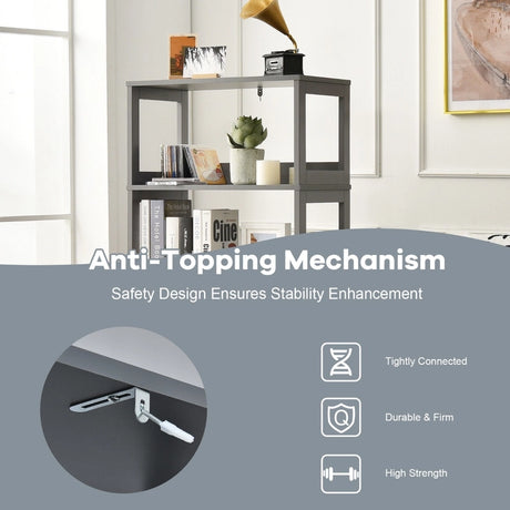 Multipurpose Storage Cabinet with Drawer for Bathroom-Grey