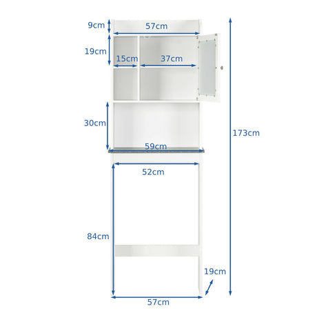 Space Saver White Over-the-Toilet Cabinet