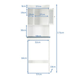 Space Saver White Over-the-Toilet Cabinet