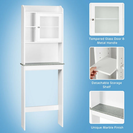 Space Saver White Over-the-Toilet Cabinet