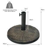 26.5lbs Patio Market Umbrella Base Stand