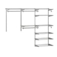 Custom Closet Organizer Kit with Cloth Rods for Bedroom