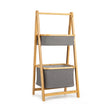 Folding bamboo bathroom organizer 44.5 x 35 x 97.5 cm