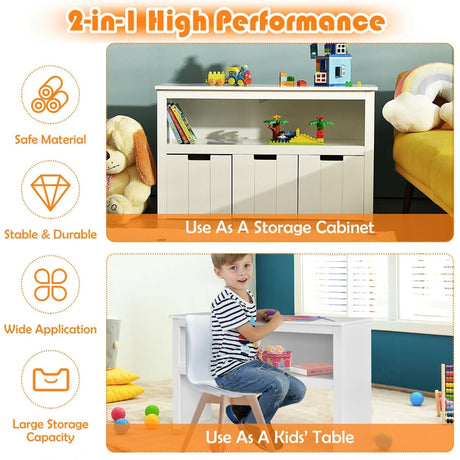 Kids Toy Storage Organizer with 3 Removable Drawers
