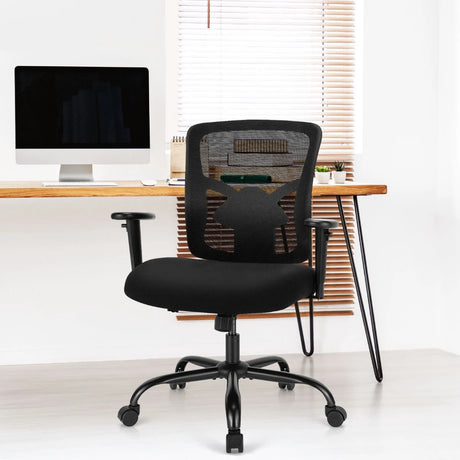 Mesh Ergonomic Swivel Chair with Lumbar Support for Office