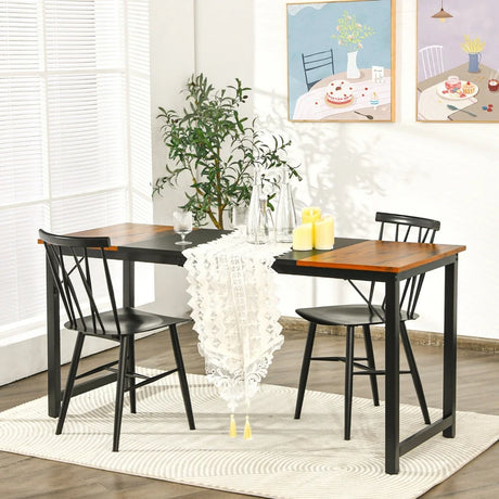 63 Inch Modern Splice Computer Desk with Heavy Duty Steel Frame