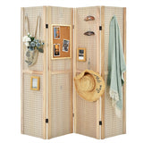 152 cm Tall Folding 4-Panel Pegboard Display