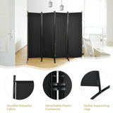 Portable Fiber Wall Divider  for Home Office-Black