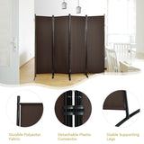 Portable Fiber Wall Divider  for Home Office-Coffee