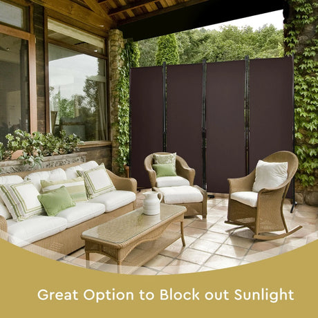 Portable Fiber Wall Divider  for Home Office-Coffee