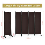 Portable Fiber Wall Divider  for Home Office-Coffee