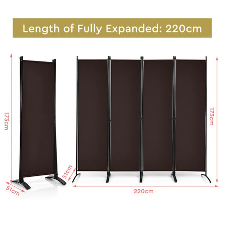 Portable Fiber Wall Divider  for Home Office-Coffee