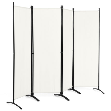 Portable Fiber Wall Divider  for Home Office-White