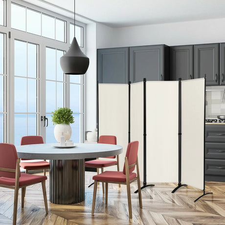 Portable Fiber Wall Divider  for Home Office-White