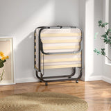Folding Bed with 10cm Memory Foam Mattress and Wheels