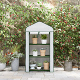 Outsunny Three-Tier Mini Greenhouse - White