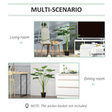 HOMCOM Decorative Artificial Monstera Plants in Pot Fake Plants for Home Indoor Decor, 85cm