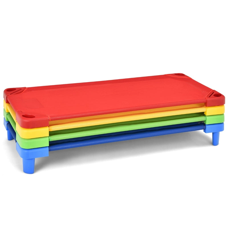 Kids Stackable Daycare Cot with Easy Lift Corners