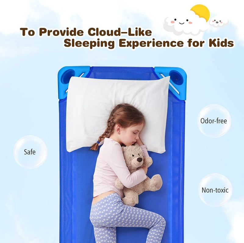 Kids Stackable Daycare Cot with Easy Lift Corners