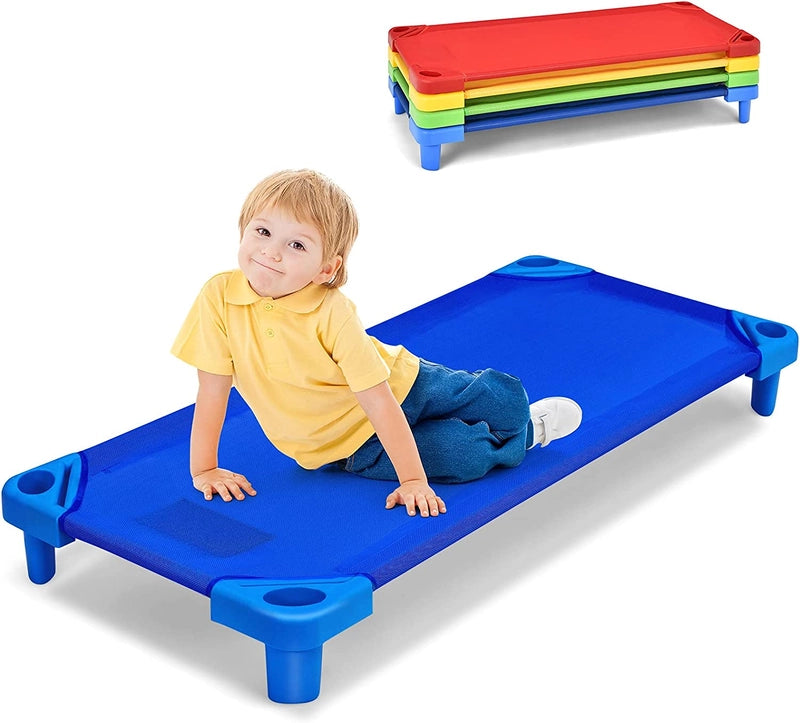 Kids Stackable Daycare Cot with Easy Lift Corners