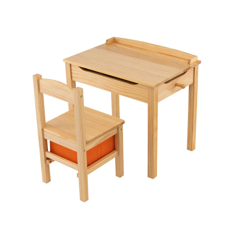 Kids Table and Chair Set with Storage Space for Toddlers