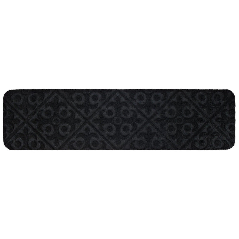 15 PCS Slip-resistant Stair Mats with Waterproof Material for Kids/Elderly/Pets-Black