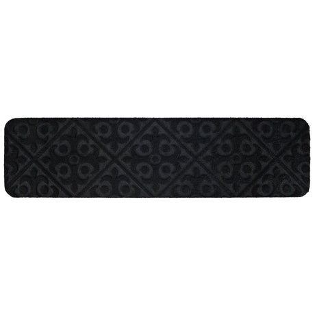 15 PCS Slip-resistant Stair Mats with Waterproof Material for Kids/Elderly/Pets-Black