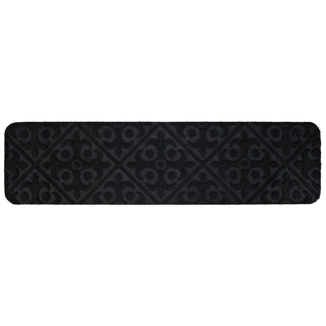 15 PCS Slip-resistant Stair Mats with Waterproof Material for Kids/Elderly/Pets-Black