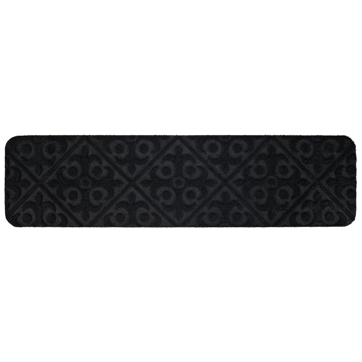 15 PCS Slip-resistant Stair Mats with Waterproof Material for Kids/Elderly/Pets-Black