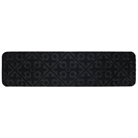 15 PCS Slip-resistant Stair Mats with Waterproof Material for Kids/Elderly/Pets-Black