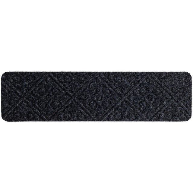 15 PCS Slip-resistant Stair Mats with Waterproof Material for Kids/Elderly/Pets-Grey