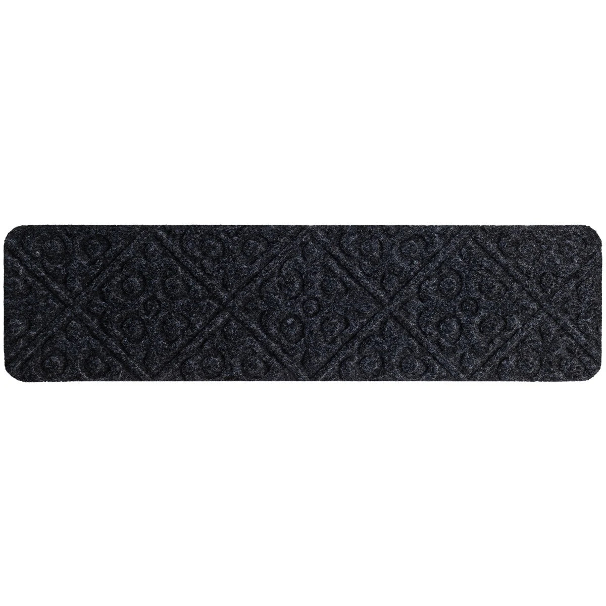 15 PCS Slip-resistant Stair Mats with Waterproof Material for Kids/Elderly/Pets-Grey