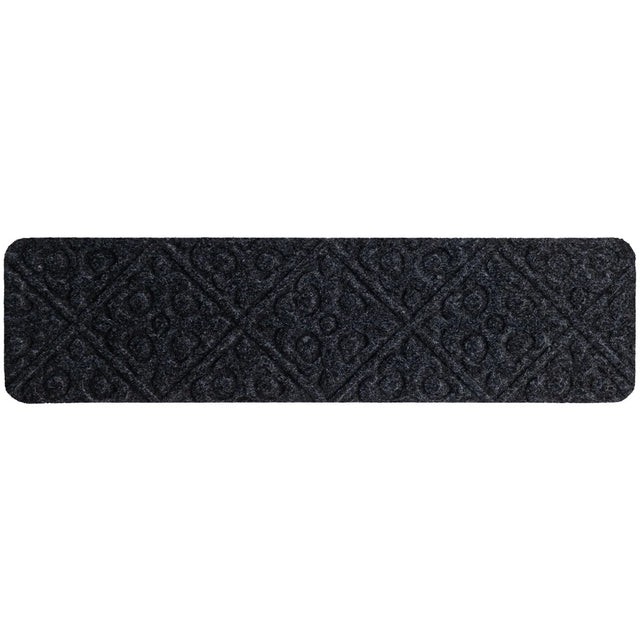 15 PCS Slip-resistant Stair Mats with Waterproof Material for Kids/Elderly/Pets-Grey