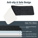 15 PCS Slip-resistant Stair Mats with Waterproof Material for Kids/Elderly/Pets-Grey