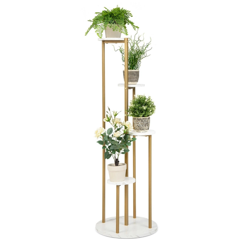 4-Tier Metal Plant Stand for Indoor Small Plants