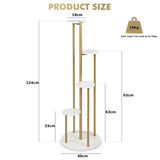 4-Tier Metal Plant Stand for Indoor Small Plants